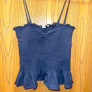 XS American Eagle blue tank with removable straps